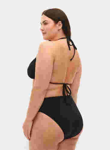 Tai-Bikinipanty mit normaler Taille, Black, Model image number 1