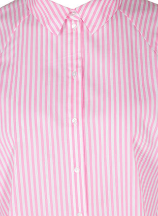 Gestreifte Bluse aus Baumwolle, White/ Pink Stripe, Packshot image number 2