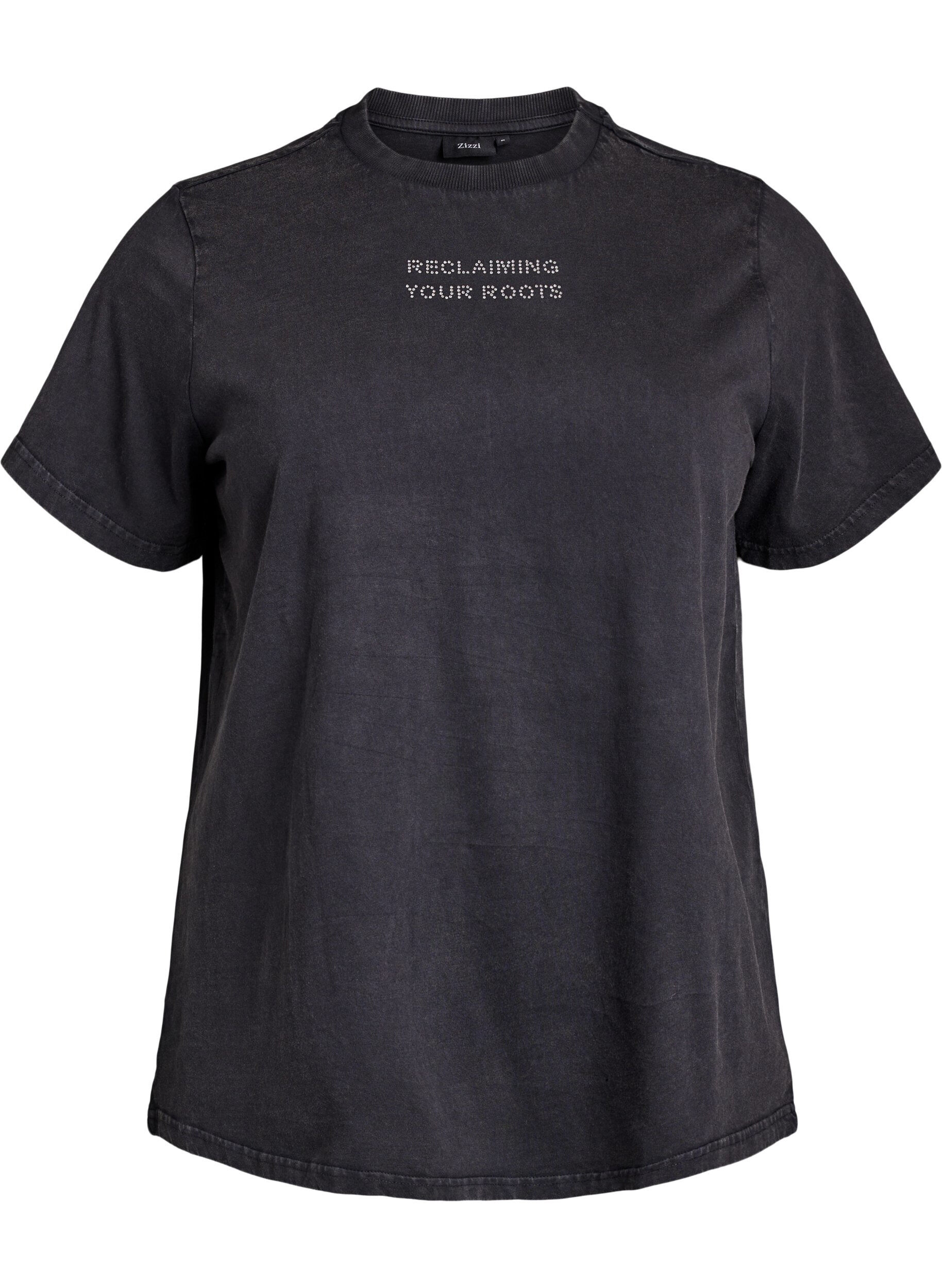 T-Shirt aus Bio-Baumwolle mit Nieten