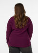 Strukturierte Bluse mit Wellenkanten, Lila, Model image number 2