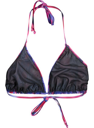 Triangel-Bikini-BH mit Muster, Pink Flower AOP, Packshot image number 1