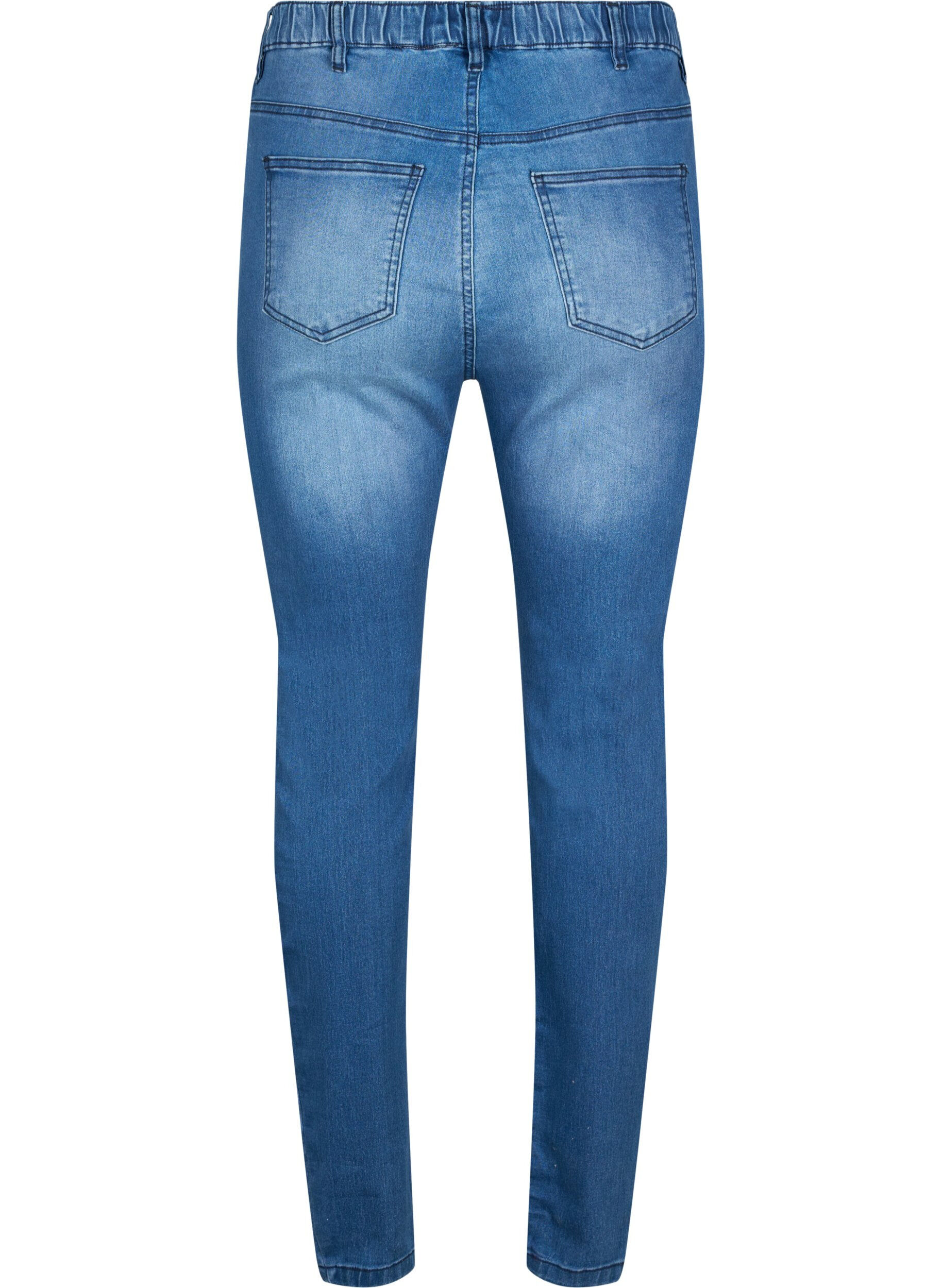 Zizzi Jeggings mit Rissen, Dark blue, Packshot image number 1