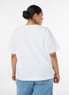 Kastiges T-Shirt aus Baumwolle, Wei&szlig;, Model image number 2