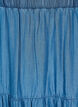 Maxirock aus Denim mit R&uuml;schen, Blau, Packshot image number 2