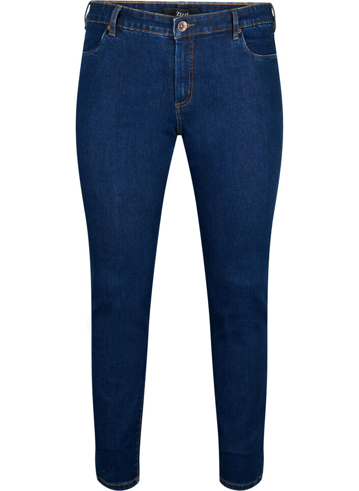 Slim Fit Emily Jeans mit normaler Taille, Blau, Packshot image number 0