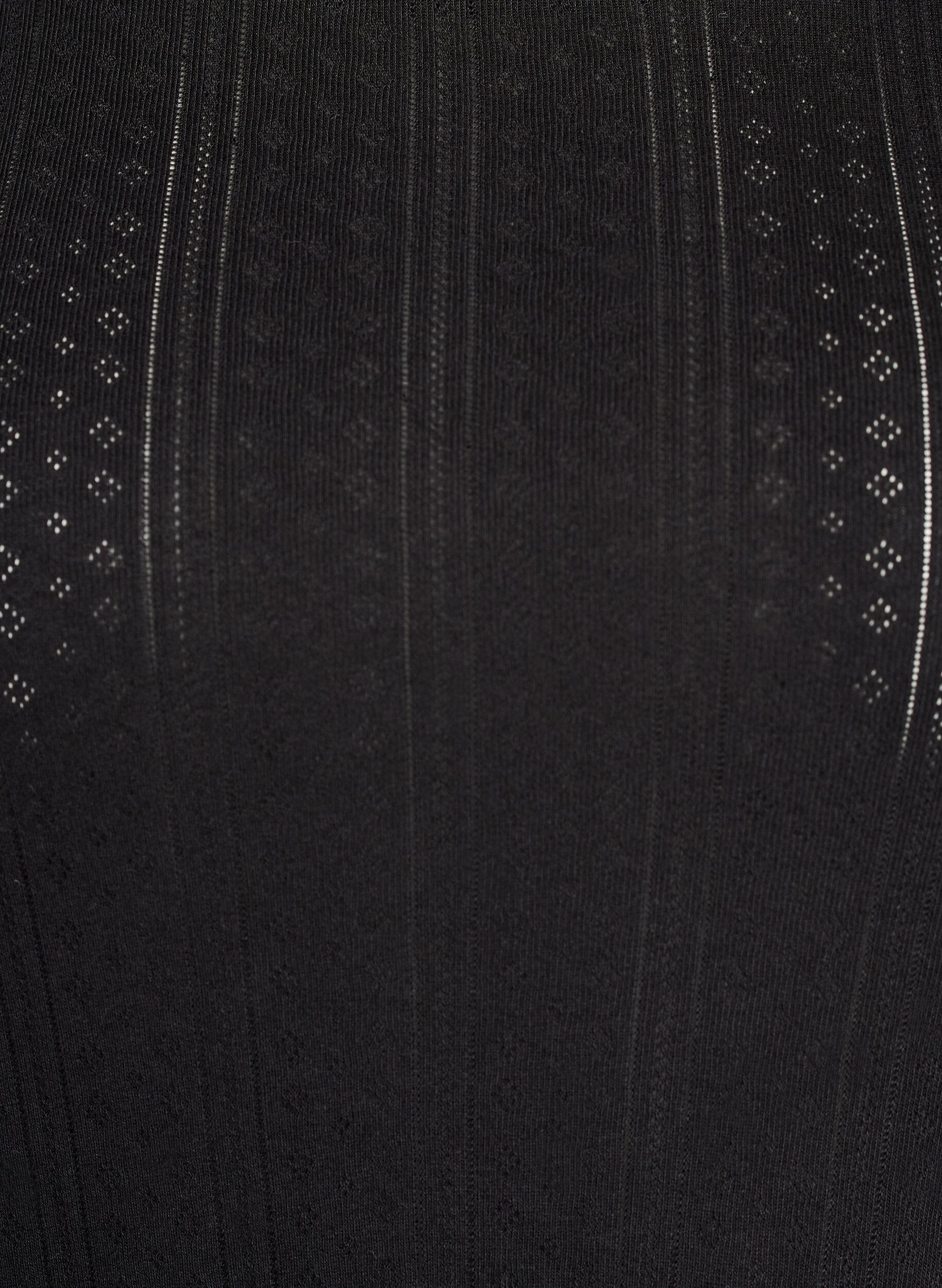 Zizzi T-Shirt aus Baumwolle mit Lochstickerei, Schwarz, Packshot image number 2