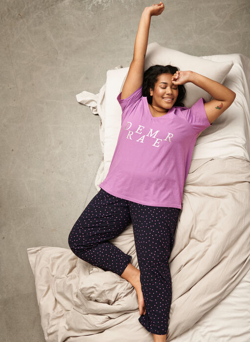 Schlafanzughose aus Baumwolle mit Aufdruck, Night Sky Dot, Image image number 0