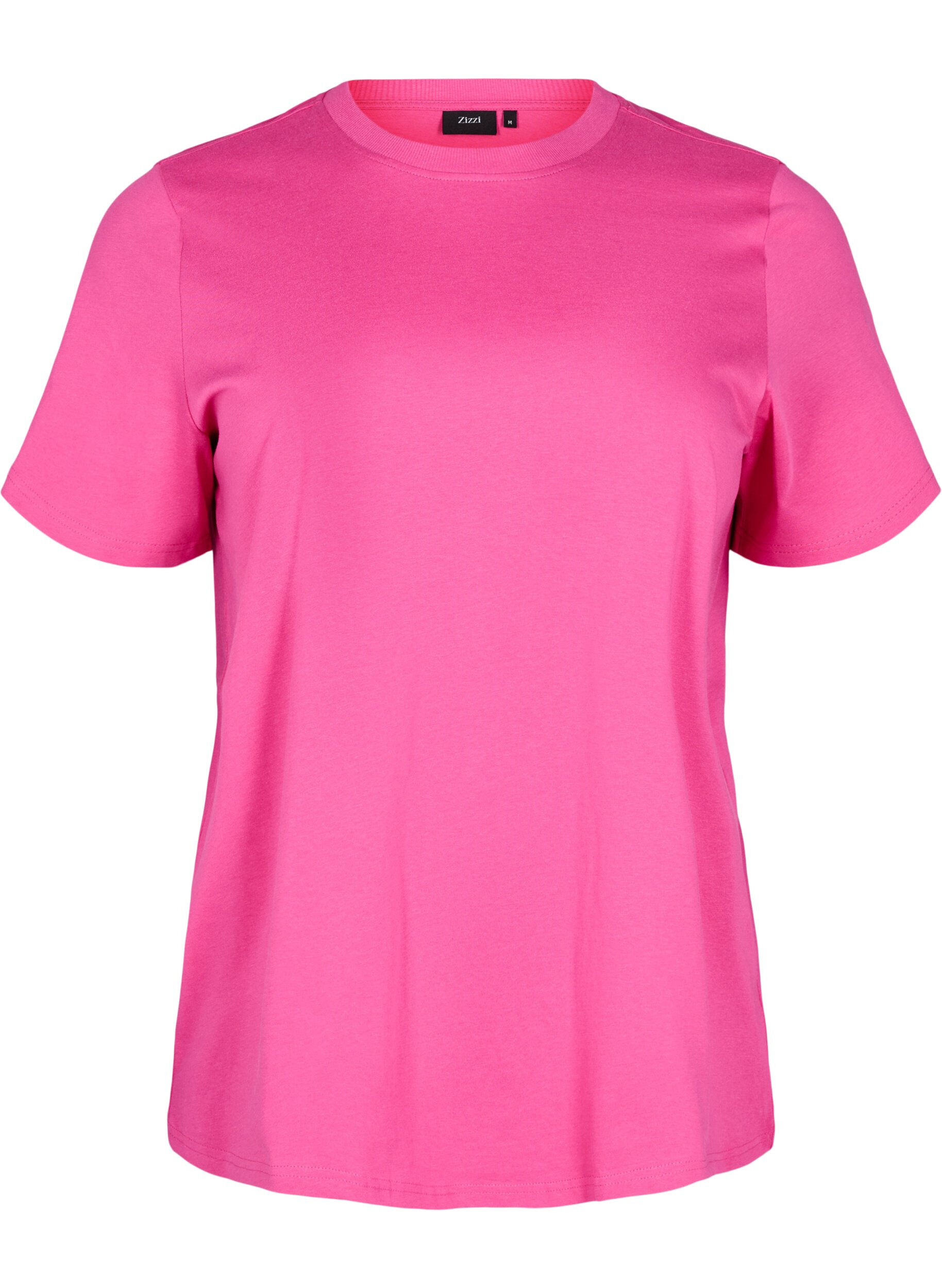ZizziBasic-T-Shirt aus Baumwolle mit Rundhalsausschnitt, Rot, Packshot image number 0