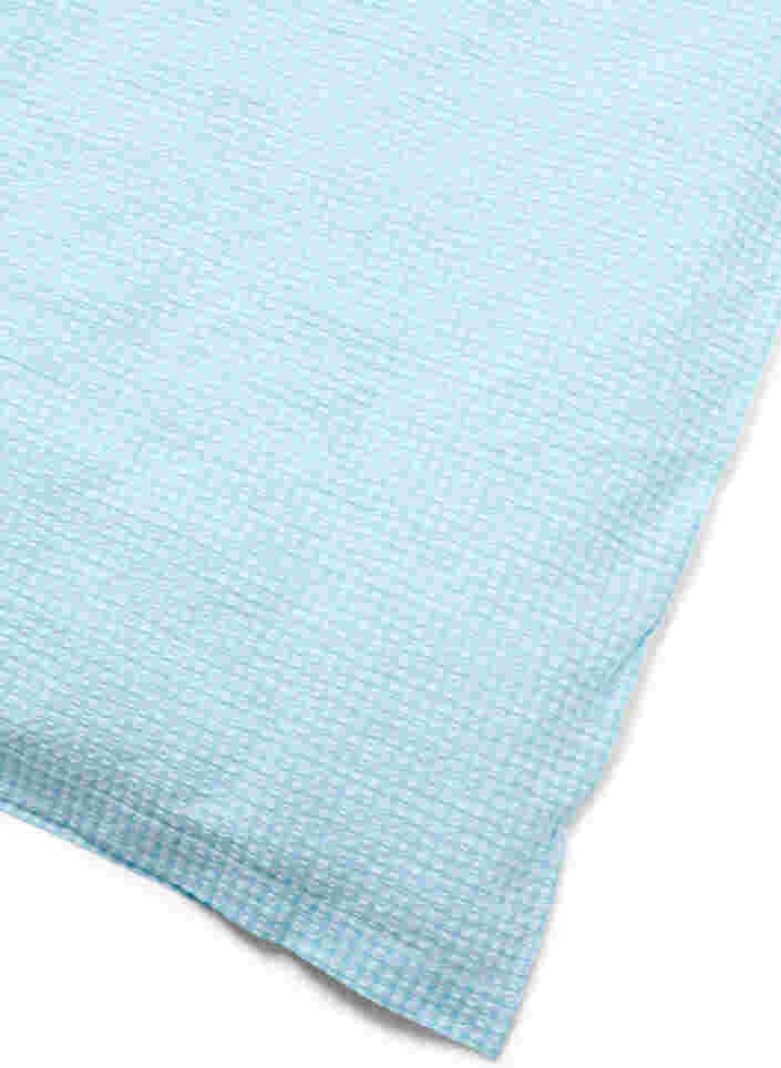 Kariertes Bettwäsche-Set aus Baumwolle, Blue/White Check, Packshot image number 2