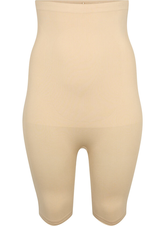 Hochtaillierte Shapewear Shorts, Beige, Packshot image number 0