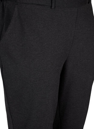 Cropped Hose mit Taschen und verstellbaren Schnüren, Dark Grey Melange, Packshot image number 2