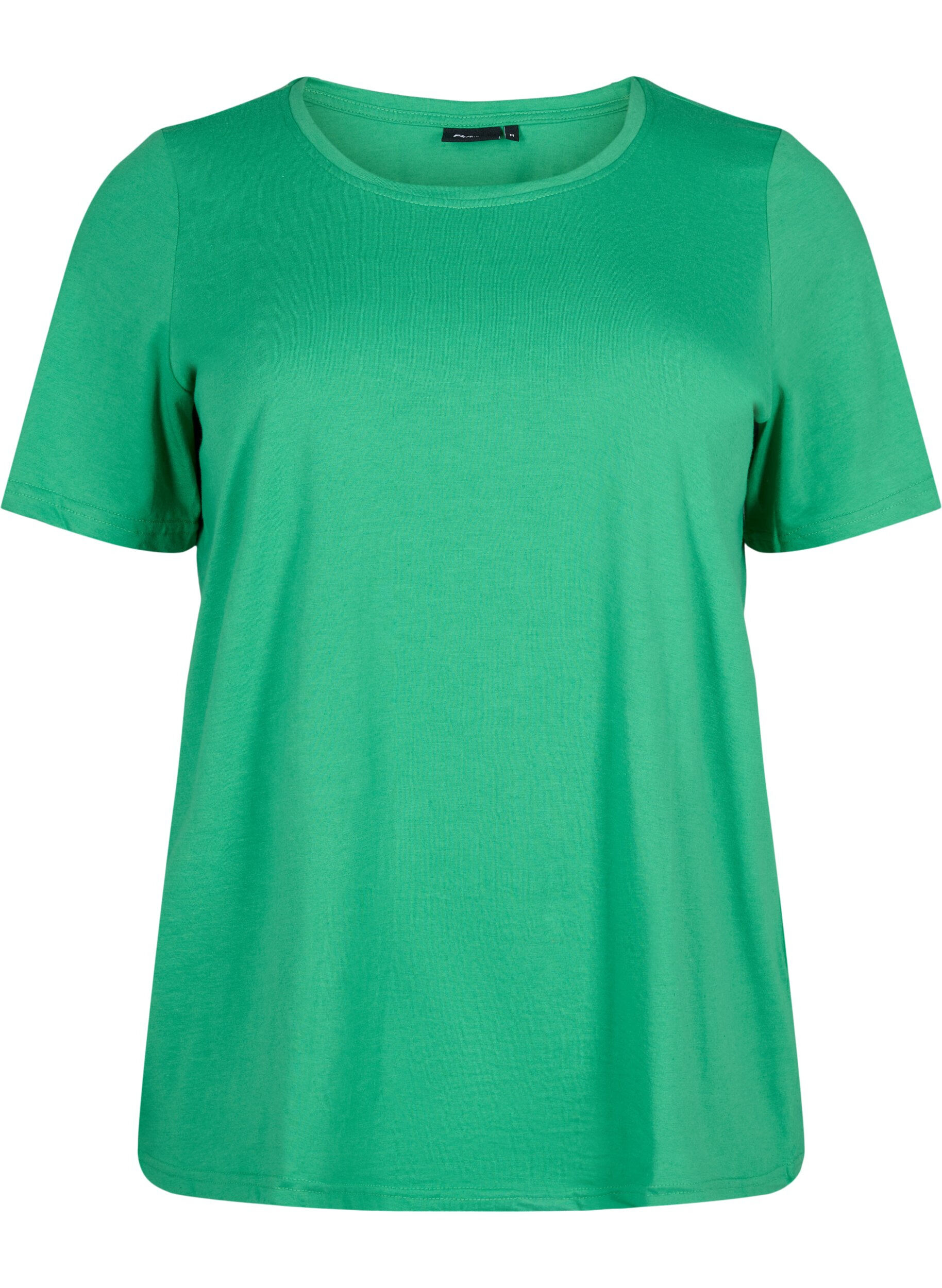 Zizzi FLASH - T-Shirt mit Rundhalsausschnitt, Kelly Green, Packshot image number 0