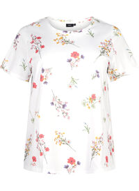 T-Shirt aus Bio-Baumwolle mit Blumendruck