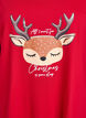 Nachthemd aus Bio-Baumwolle mit Weihnachtsmotiv, Rot, Packshot image number 2