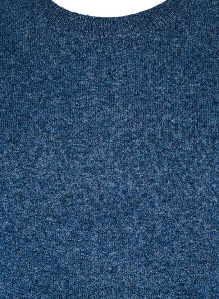 Stricktop aus Wolle mit Schlitzen, Bering Sea Mel., Packshot image number 2