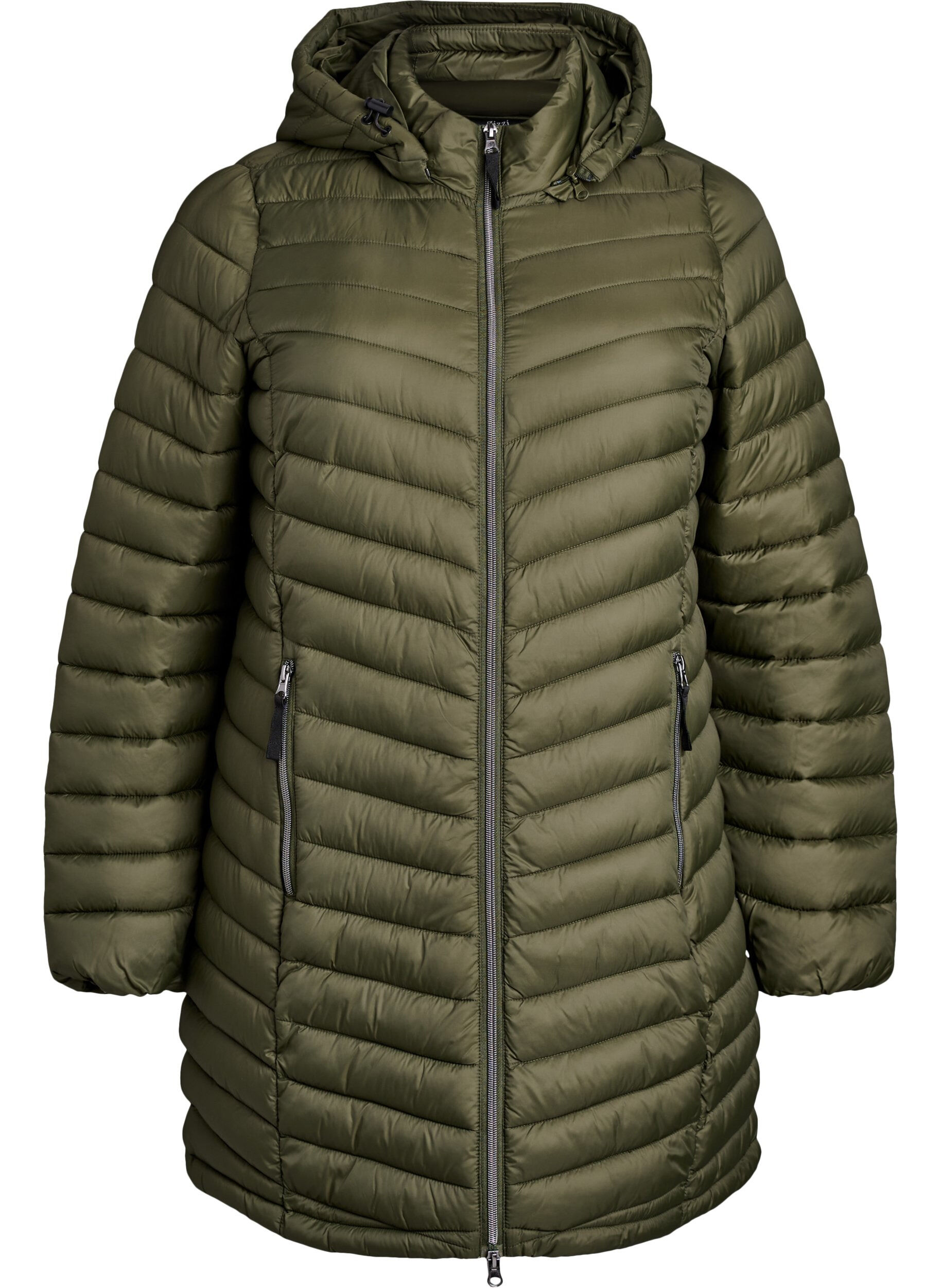 Leichte Jacke mit Taschen und abnehmbarer Kapuze