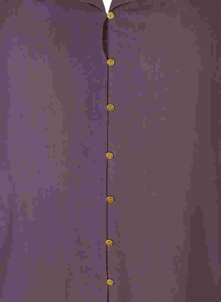 Hemdbluse aus Viskose mit 3/4-Ärmeln, Vintage Violet, Packshot image number 2
