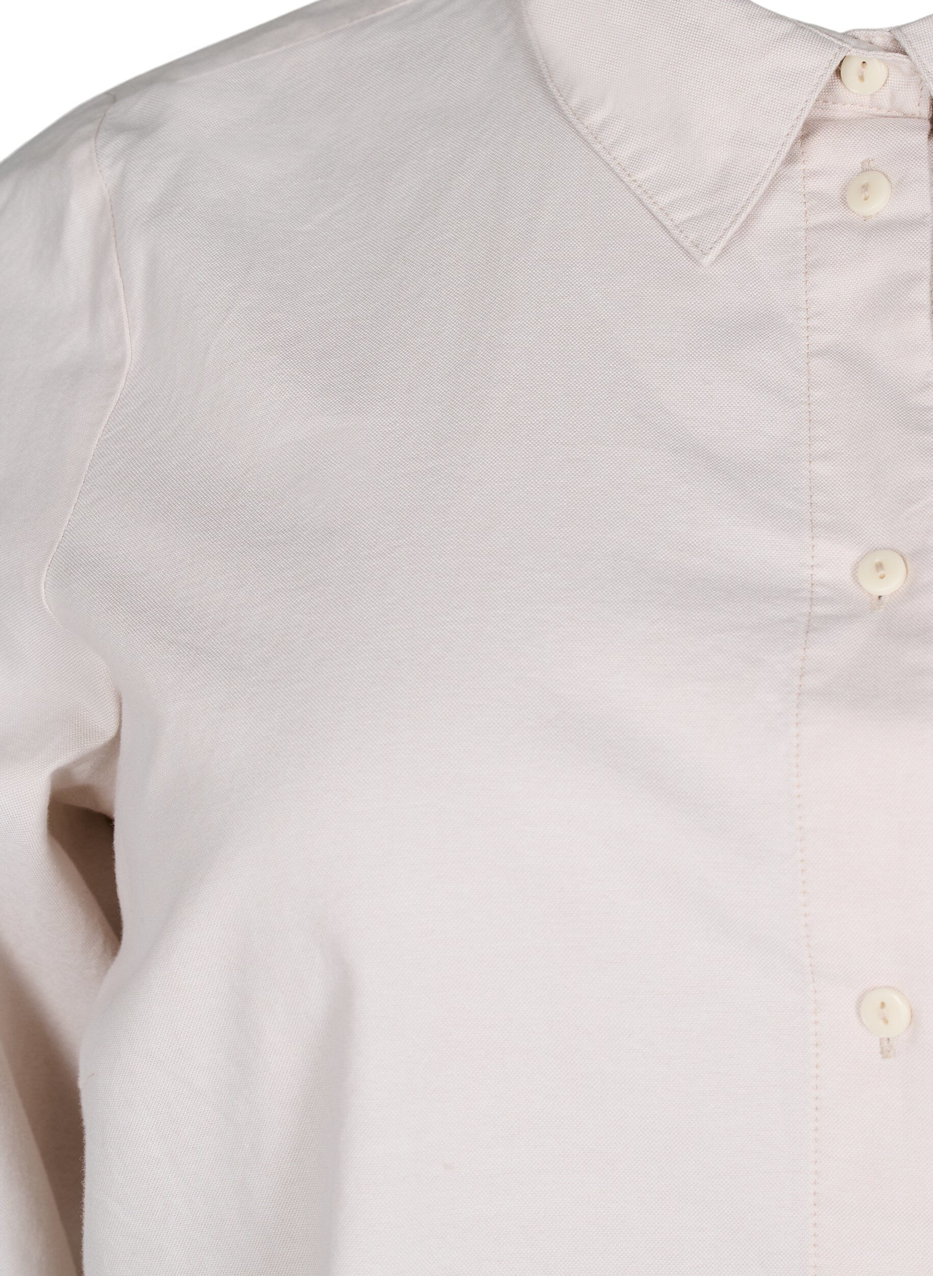 Zizzi Lang&auml;rmliges Baumwollhemd, Beige, Packshot image number 2