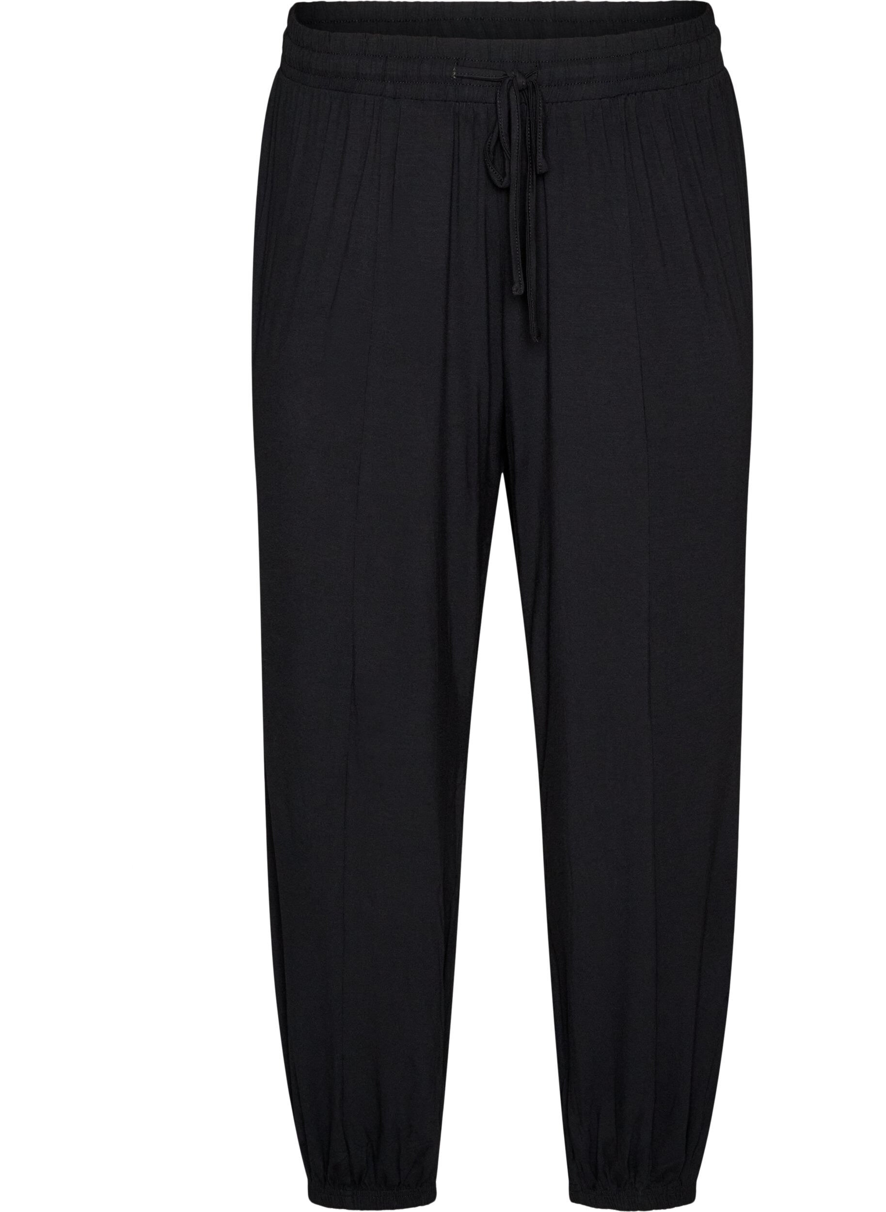 Hoch taillierte Ballonhose aus Jersey