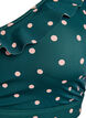 Bikinioberteil mit Punkten und R&uuml;schendetails, Gr&uuml;n, Packshot image number 2