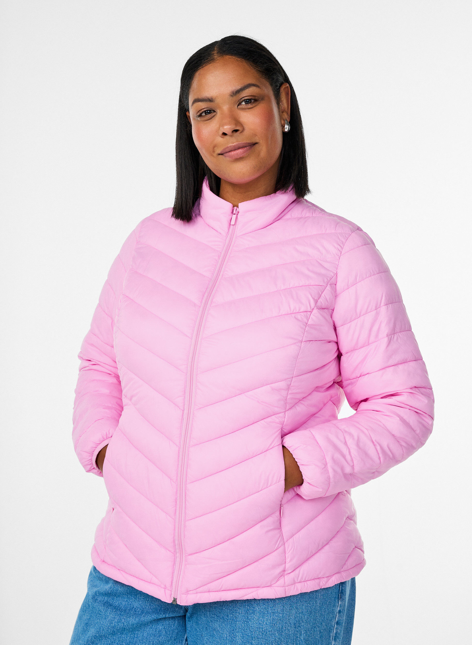 ZizziLeichte Jacke mit Taschen, Pink, Model image number 0