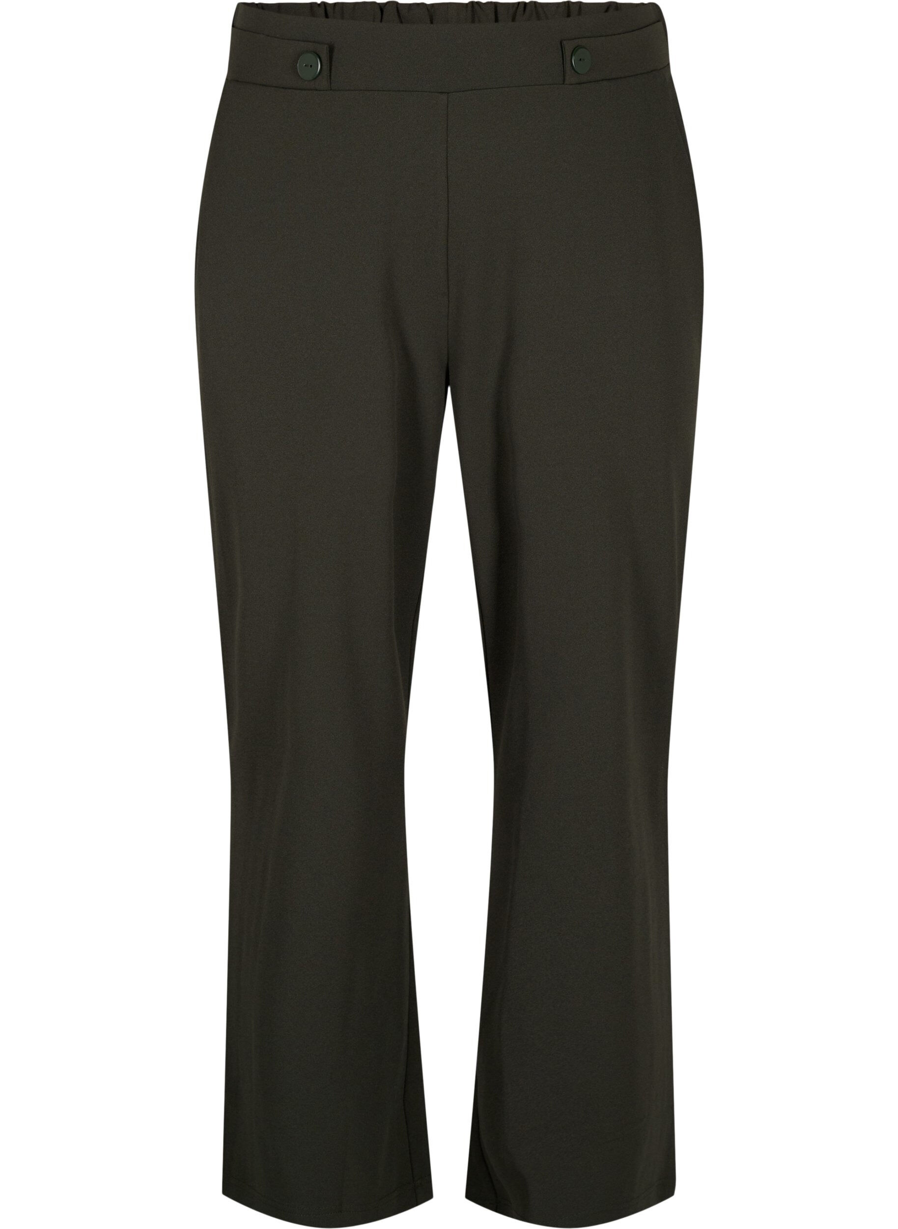 Zizzi Lockere Hose mit Taschen, Gr&uuml;n, Packshot image number 0