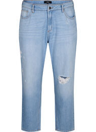 Mille Mom-Fit-Jeans mit Destroyed-Effekt, Light Blue, Packshot