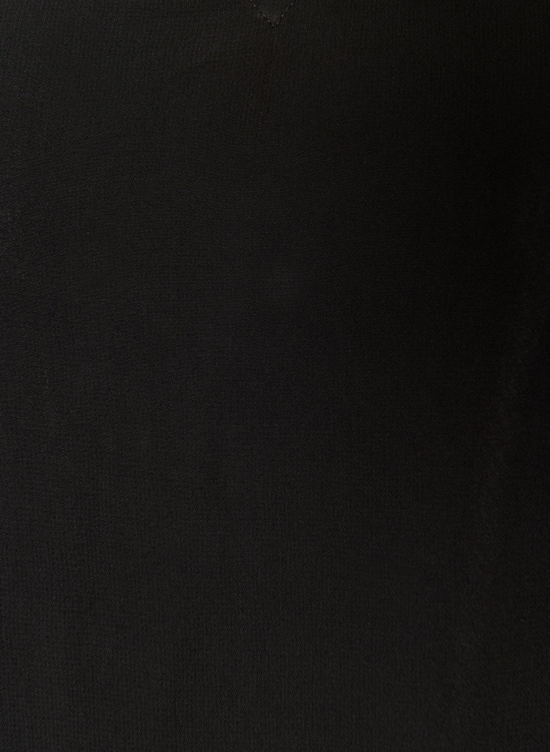 ZizziKleid aus Viskose mit R&uuml;schen und transparenten &Auml;rmeln, Schwarz, Packshot image number 2