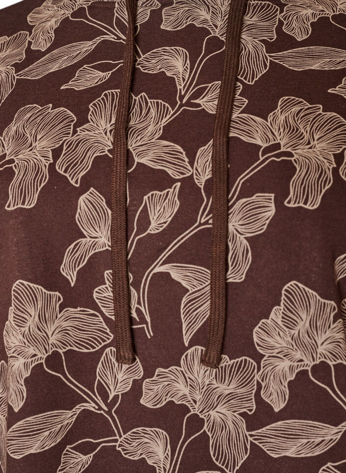Hoodie mit All-over-Print, Braun, Packshot image number 2