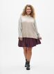 Strickweste mit Rippb&auml;ndern, Beige, Model image number 1