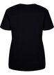 T-Shirt aus Baumwolle mit Schleife, Black W. White, Packshot image number 1