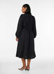 Midikleid mit Smock und Zierkn&ouml;pfen, Schwarz, Model image number 1