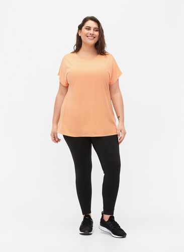 Kurzärmeliges Trainings-T-Shirt, Apricot Nectar, Model image number 2