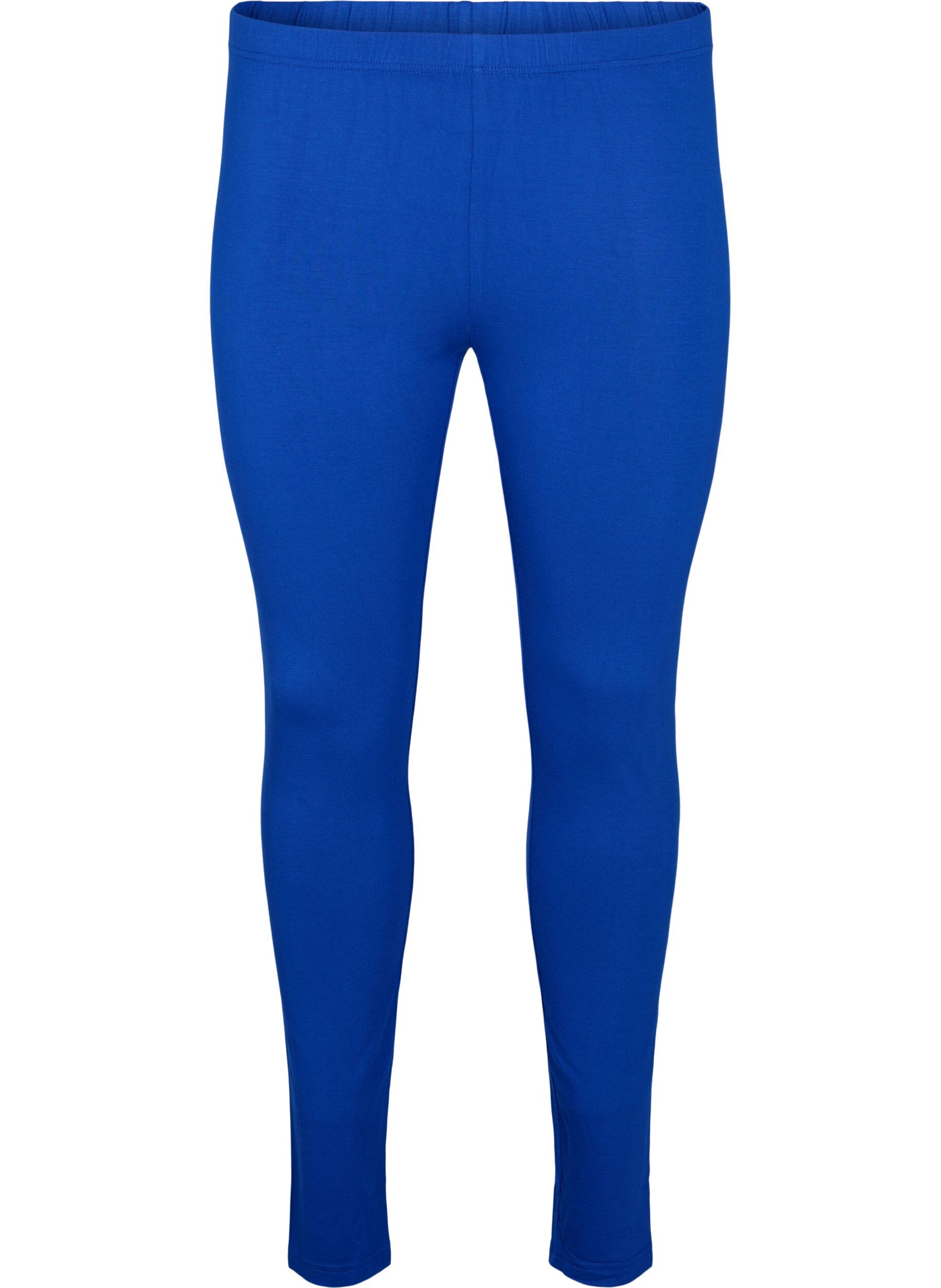 Zizzi Basic-Leggings aus Viskose, Blau, Packshot image number 0