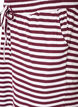 Gestreifte Schlafanzughose mit hoher Taille und weiten Beinen, Rot, Packshot image number 2