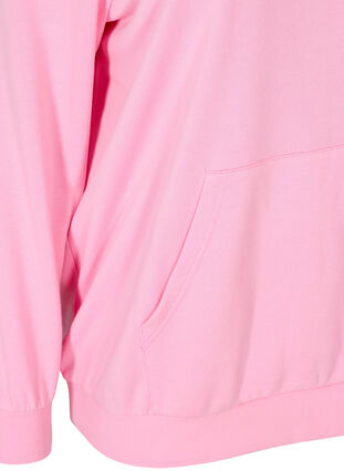 Sweatshirt mit Kapuze und Tasche, Prism Pink, Packshot image number 3