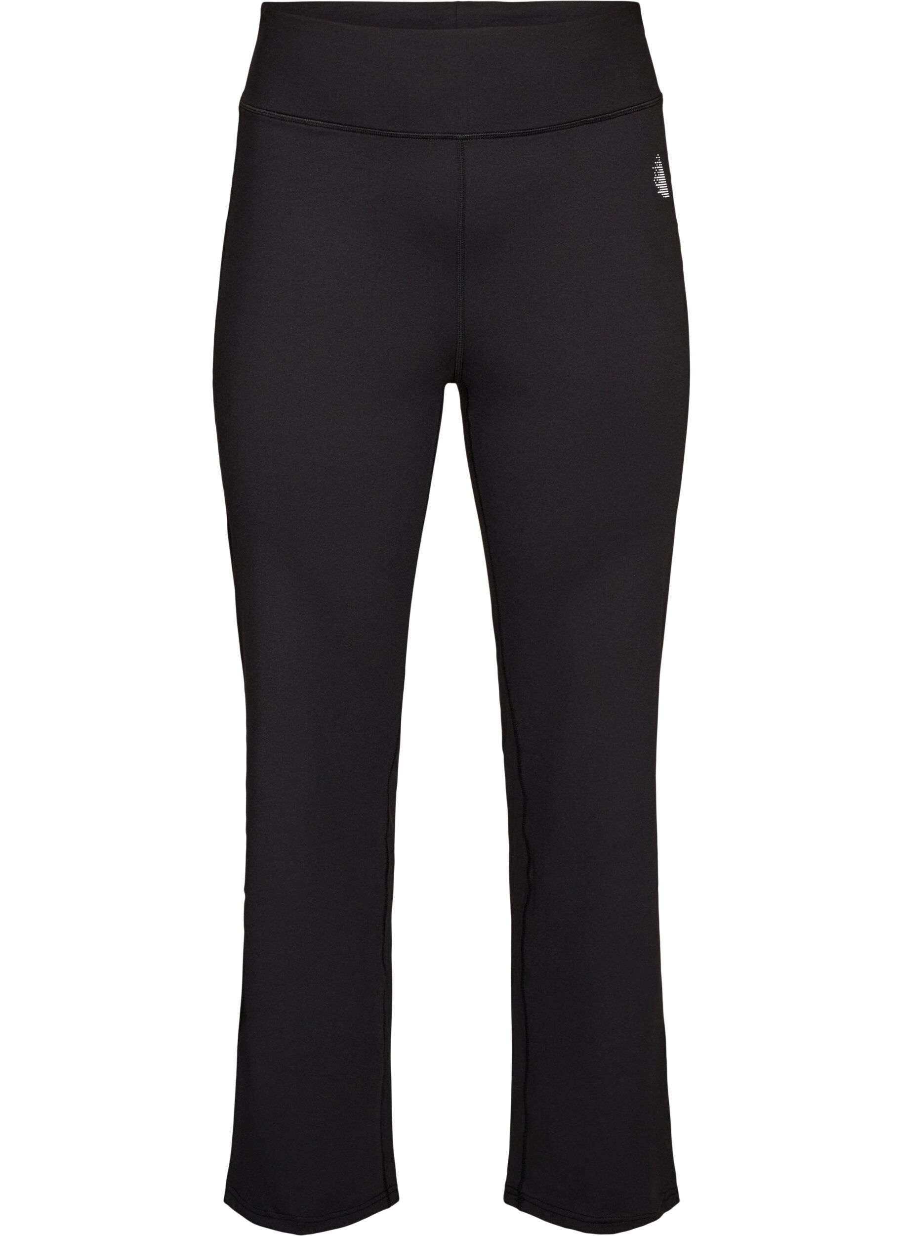 ZizziBootcut-Trainingstights mit hoher Taille, Schwarz, Packshot image number 0