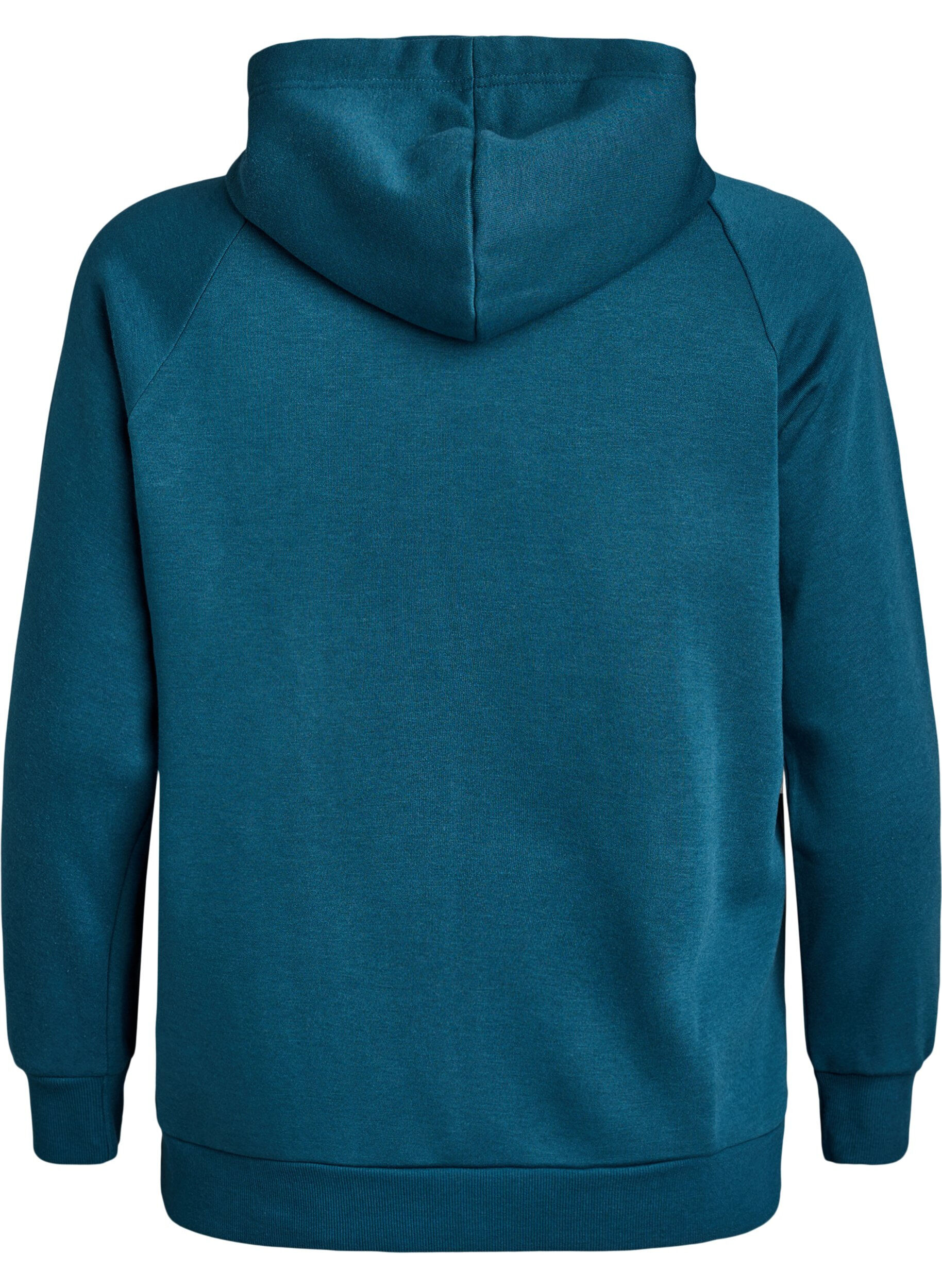 ZizziHoodie mit gesticktem Frontmotiv, Gr&uuml;n, Packshot image number 1