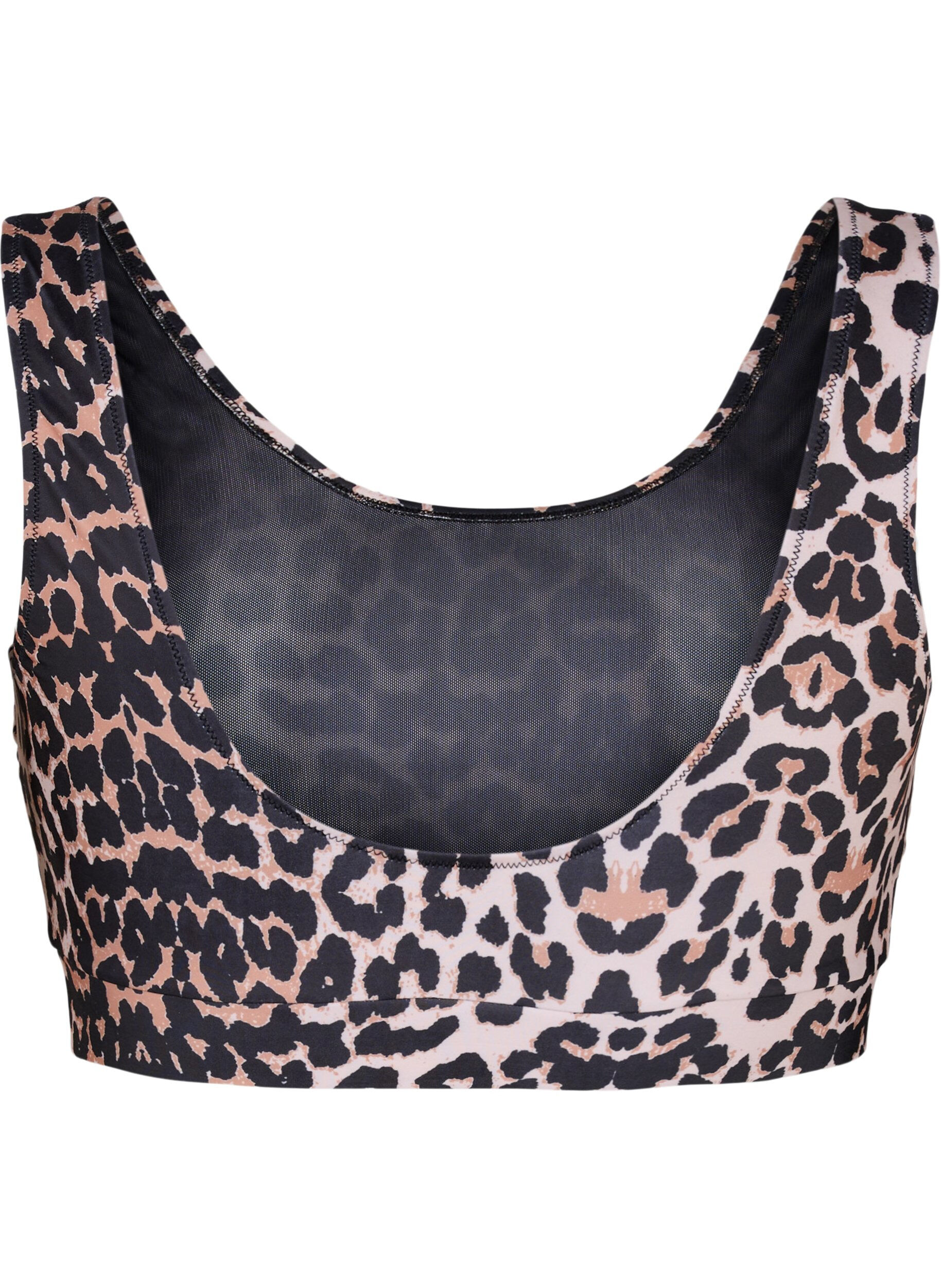 Zizzi Bikini-Top mit Rundhalsausschnitt, Leo, Packshot image number 1