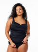 Tankini mit Drapierung, Schwarz, Model image number 0