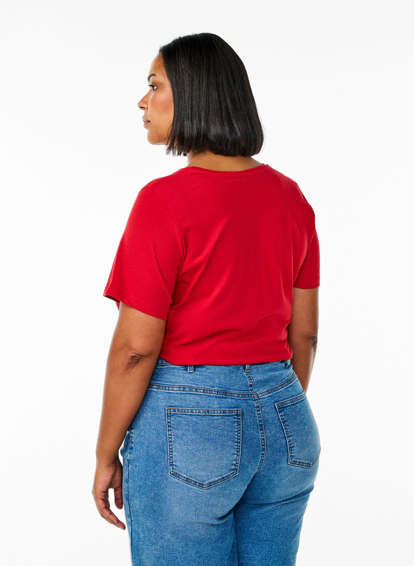 FLASH - T-Shirt mit Print, Rot, Model image number 2