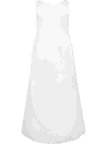 Ärmelloses Brautkleid mit V-Ausschnitt, Star White, Packshot image number 1