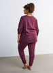 Nachtbluse mit Print, Dunkles Bordeaux, Model image number 2