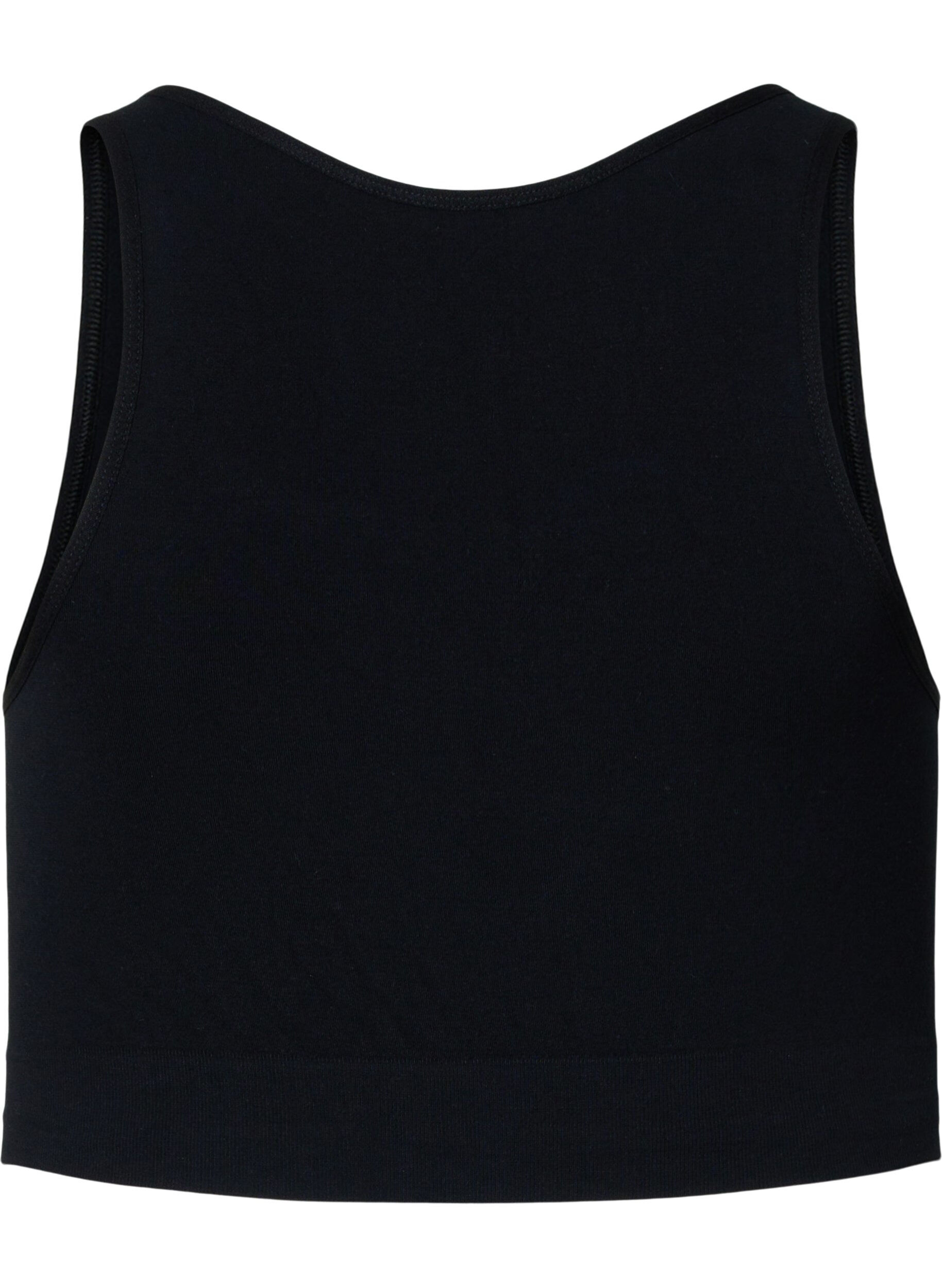 Zizzi Weicher BH mit Mesh, Black, Packshot image number 1