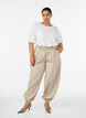 Bluse mit Struktur und kurzen &Auml;rmeln, Wei&szlig;, Model image number 1