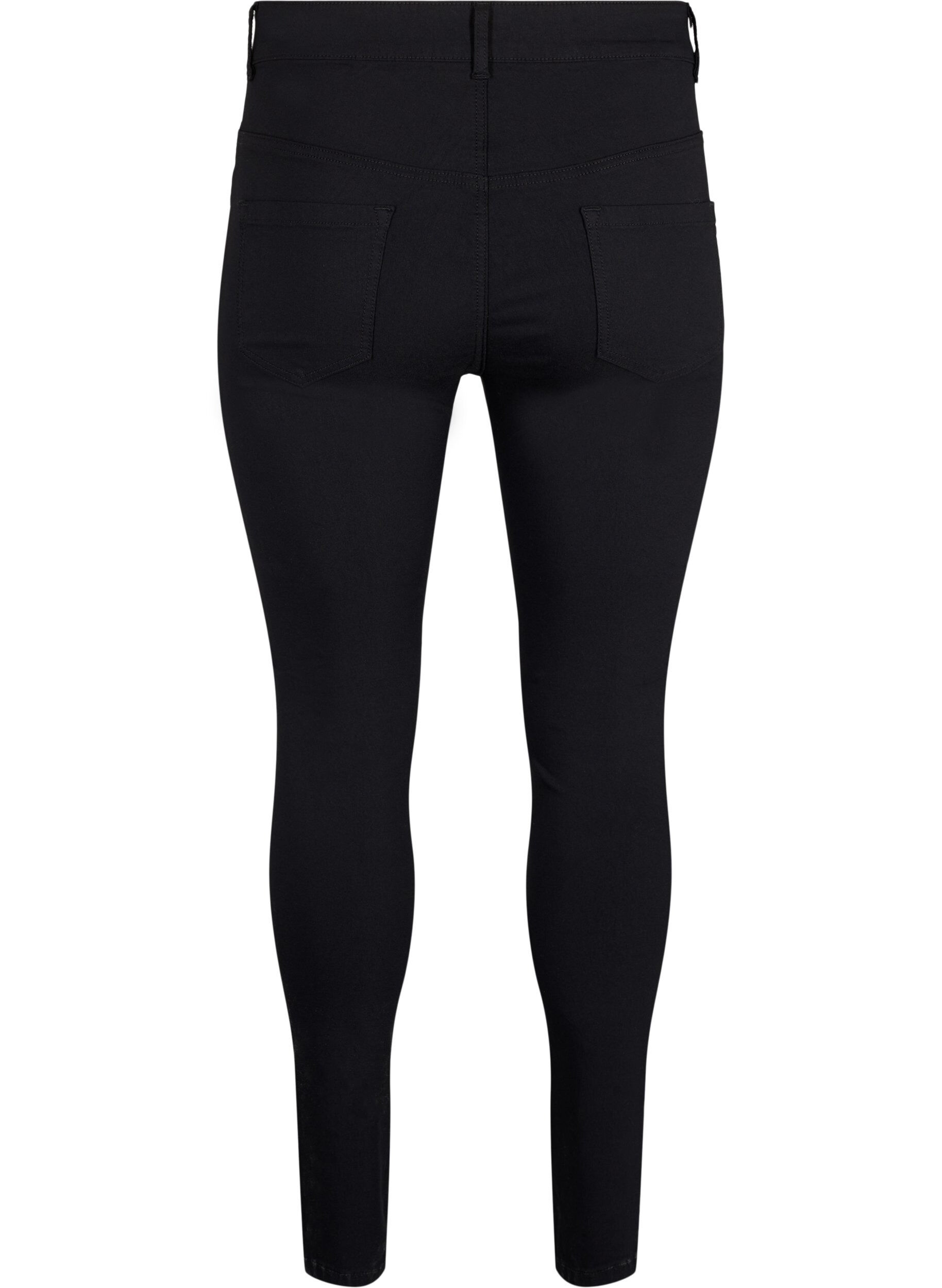 Zizzi Slim Fit Hose mit Hosentaschen, Schwarz, Packshot image number 1