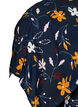 Bluse mit kurzen Ärmeln und geblümtem Print, Sky Captain Flower, Packshot image number 3