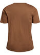 T-Shirt mit Print, Braun, Packshot image number 1