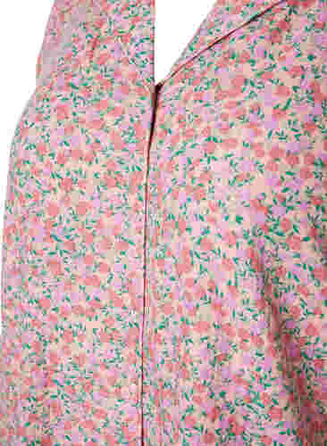 Nachthemd aus Baumwolle mit Blumenmuster, Powder Pink, Packshot image number 2