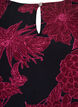 Bluse aus Viskose mit Blumenmuster und Smok, Dunkles Bordeaux, Packshot image number 2